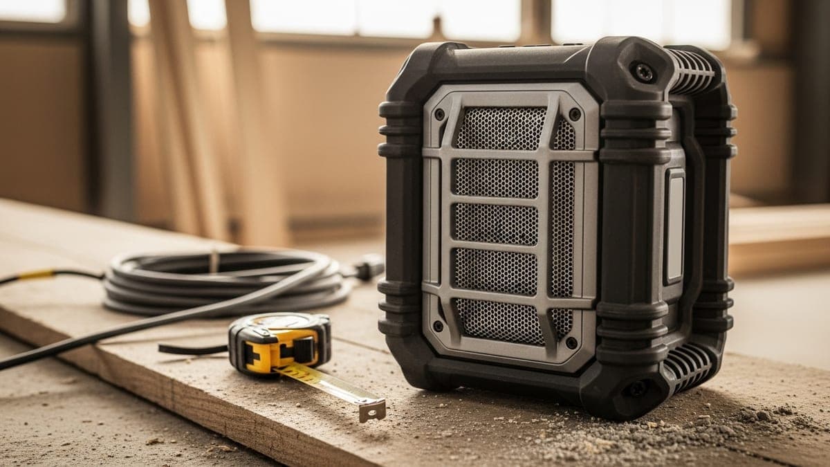 Meilleure enceinte de chantier 2026 : radio ou Bluetooth ?