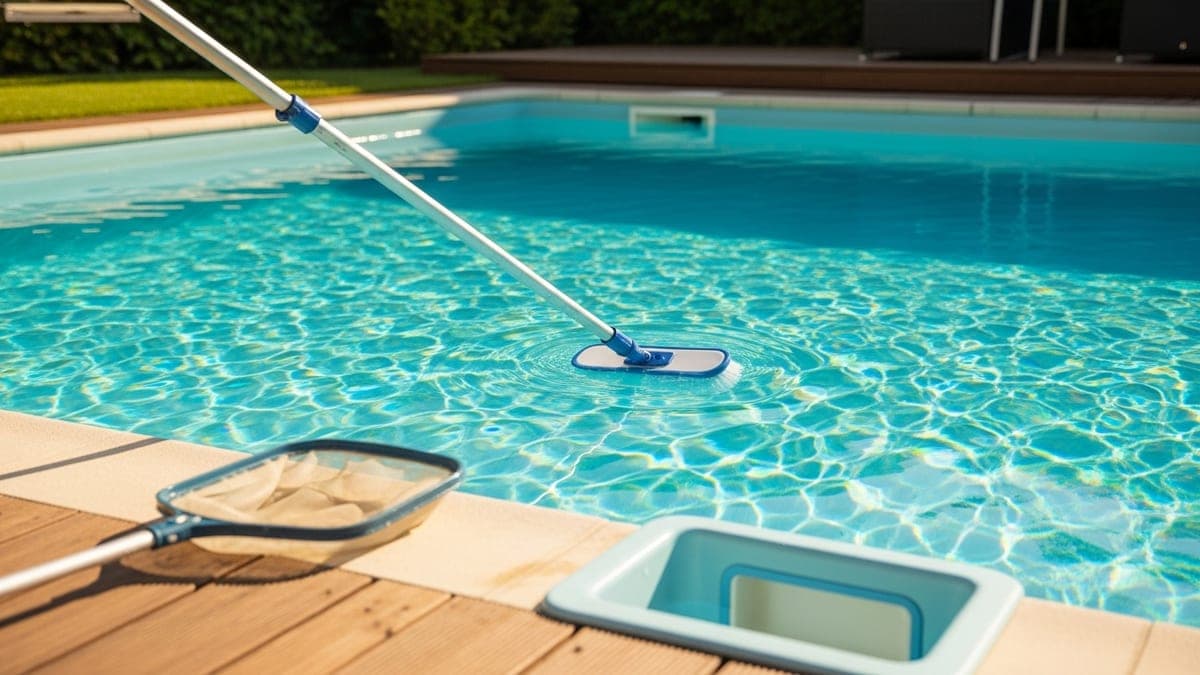 Nettoyage piscine : comment tout nettoyer, du fond au filtre