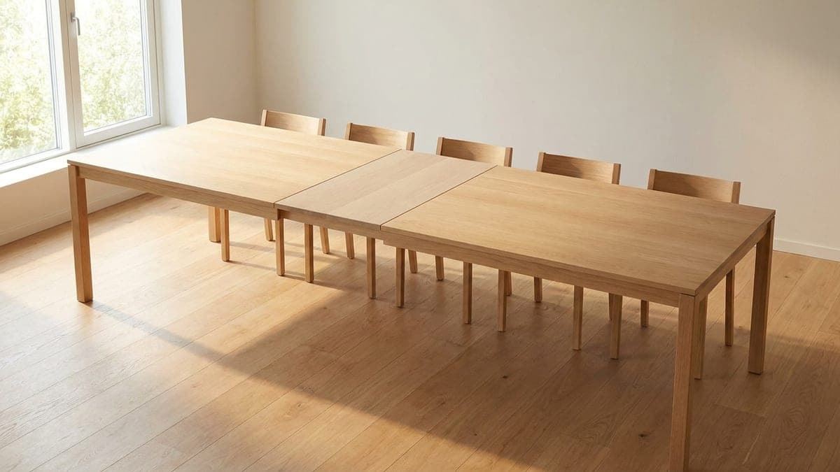 Meilleure table extensible 2026 : 40 cm = 2 couverts, pas 4