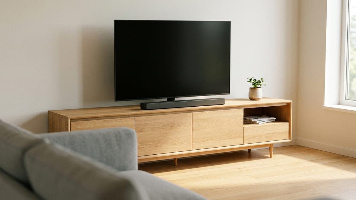 Meilleur meuble TV 2026 : la bonne largeur, pas les pouces